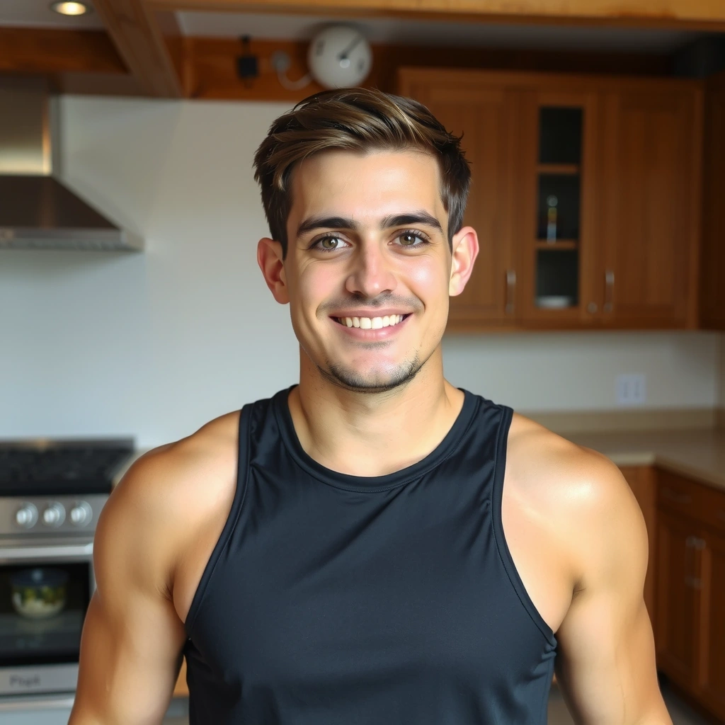 Porträt eines Mannes, der nach einer Ernährungsumstellung vital und sportlich wirkt.